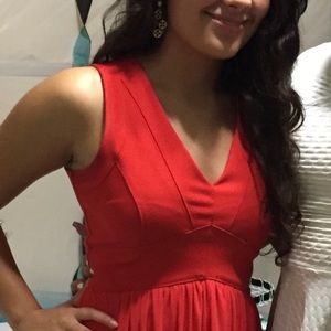 American Rag Orange Skater Dress S